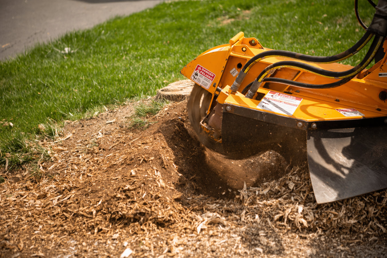 Stump grinding in Poway, CA